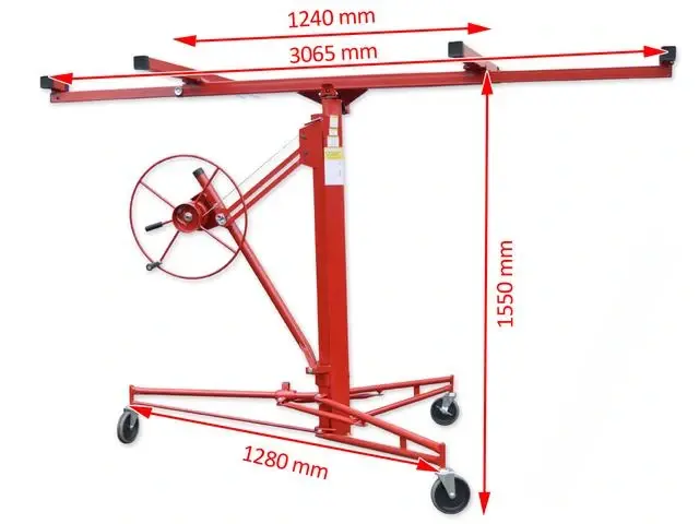 Zdvíhač sadrokartónových dosiek